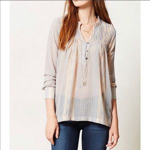 Anthro Dolan Odessa Peasant Blouse Size Medium